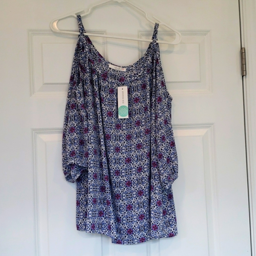 Le Lis Medium Blue Blouse